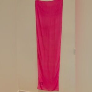 Hot pink sheer wrap
